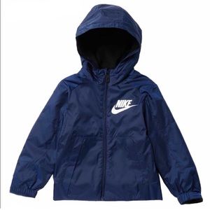 Nike NSW Fleece Lined Water Repellent Jacket - Blue - Medium (6)
